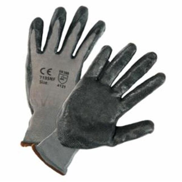West Chester Protective Gear Nitrile, Palm and Fingers, 3 Abrasion Level, Gray, XL 813-713SNF/XL - main